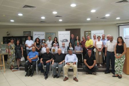 أمسية تكريمية للفنان جبر أبو حامد والكاتبة آمال شمّا أبو حامد في نادي حيفا الثقافي